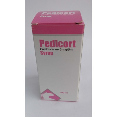 Pedicort ( predinsolone 5 mg / 5ml ) syrup 100 ml 